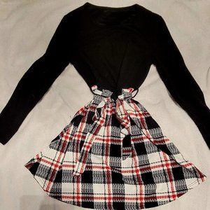 long sleeved plaid dress (never worn)